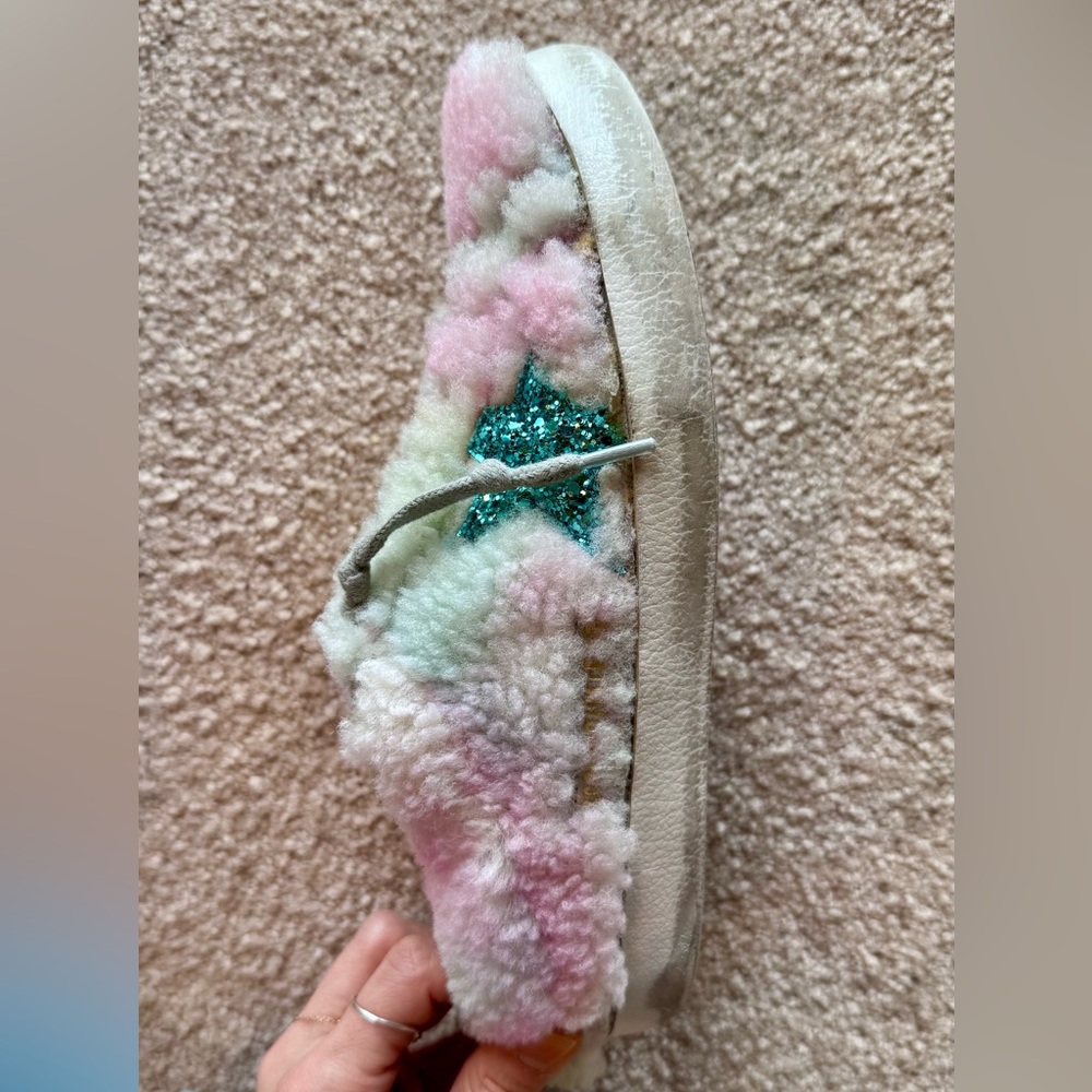 Golden Goose Super-Star Sabot Geniuine Shearling Sneakers - Picture 4 of 12